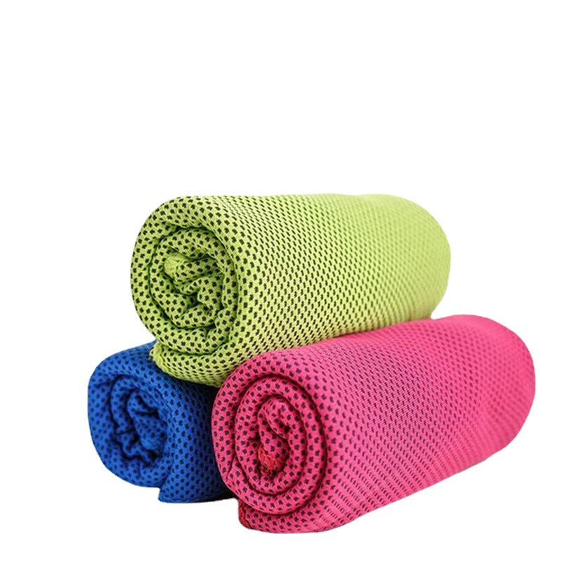 Serviette rafraîchissante grise pour sport et canicule