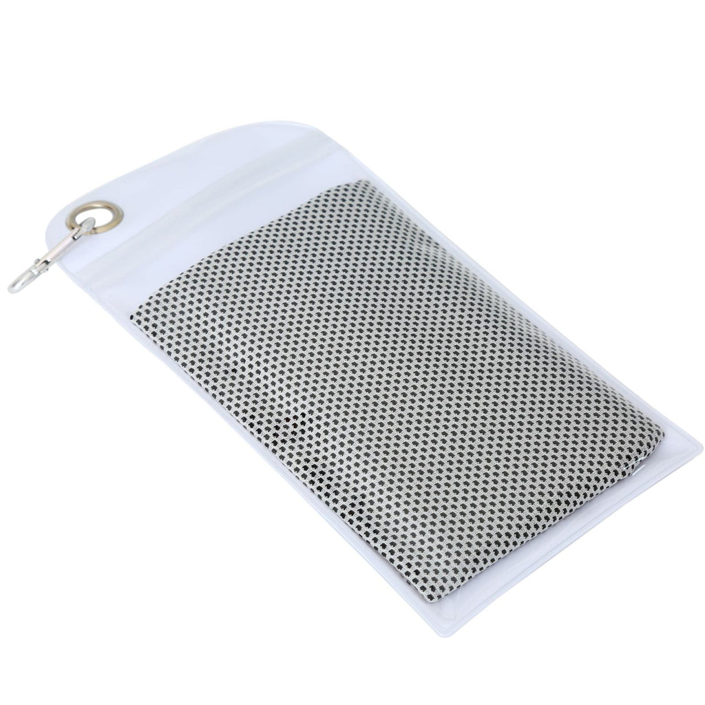 Serviette rafraîchissante grise pour sport et canicule