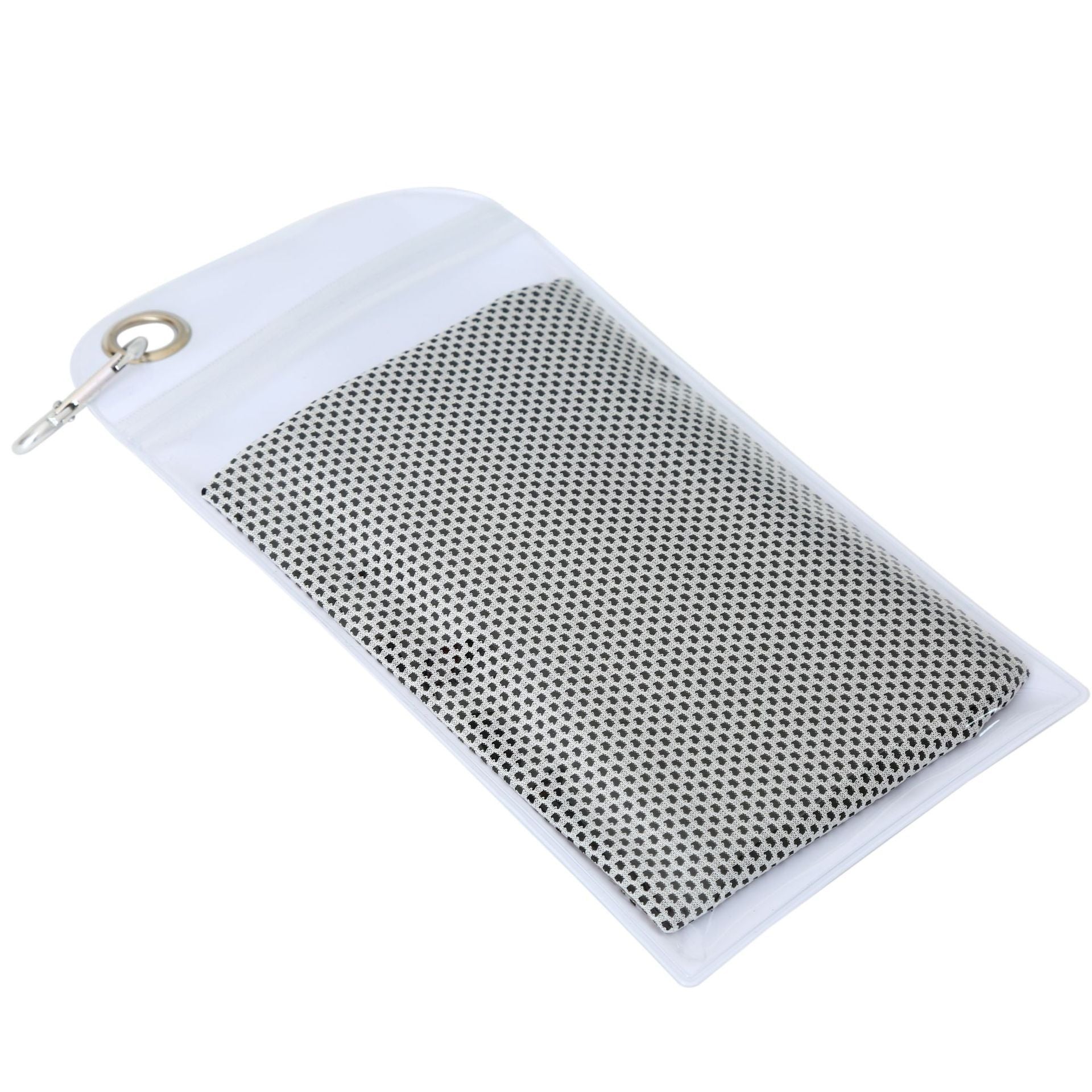 Serviette rafraîchissante grise pour sport et canicule