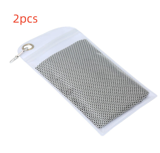 Serviette rafraîchissante grise pour sport et canicule