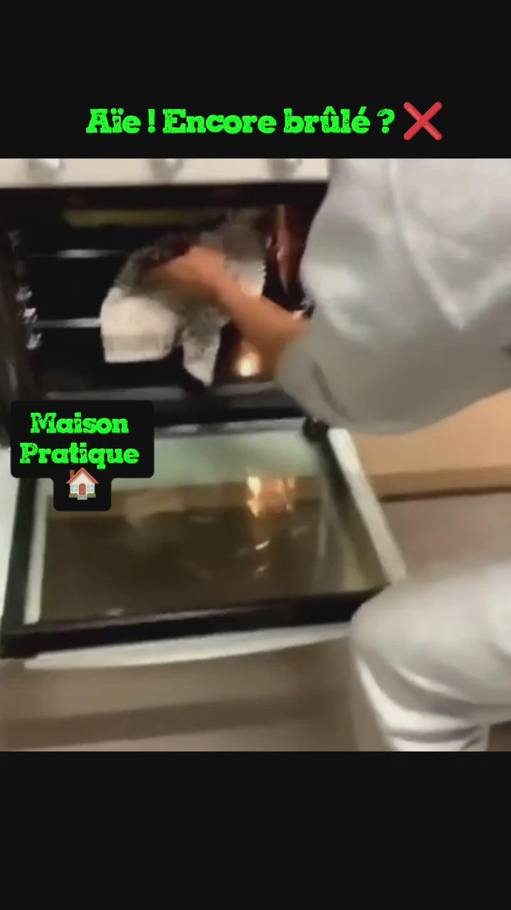 Pince de cuisine en acier inoxydable antidérapante pour sortir les plats du four