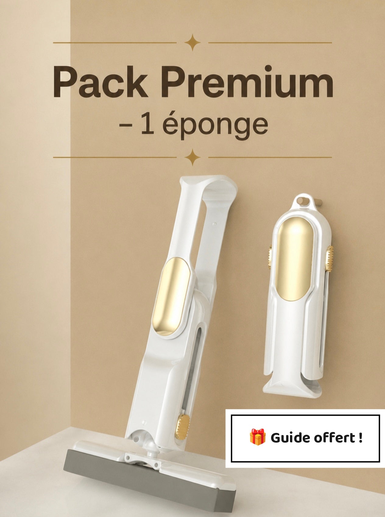 Mini Vadrouille Mains Libres – Raclette Éponge Nettoyante pour Cuisine et Table